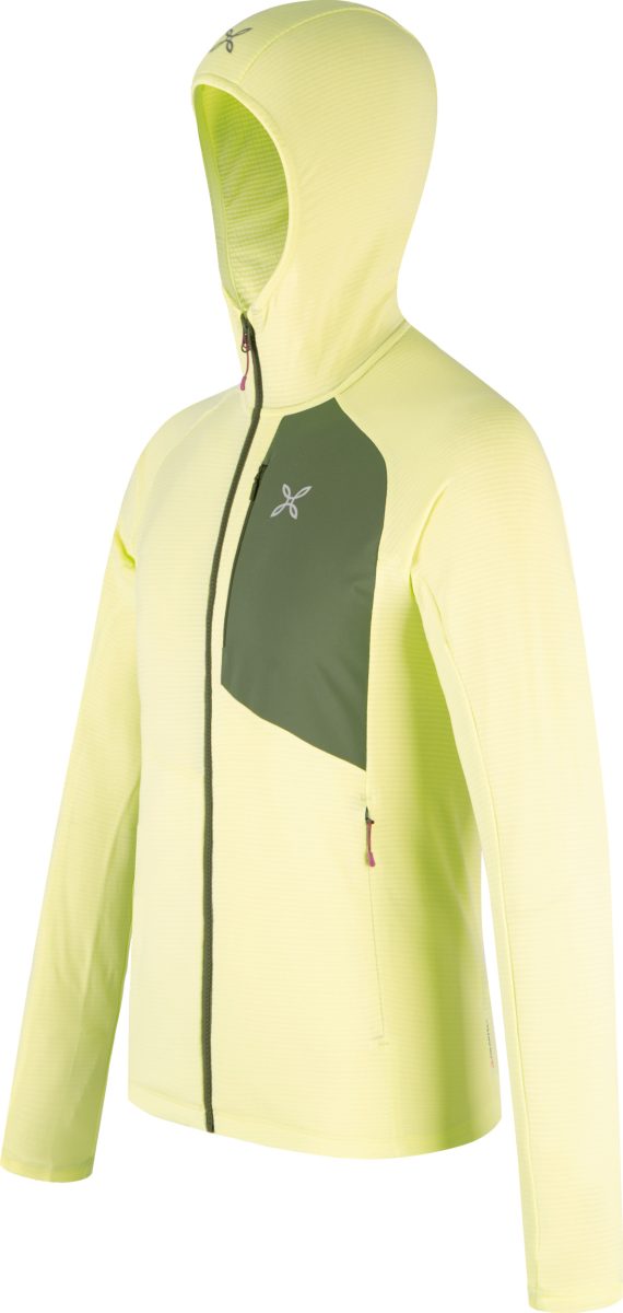 MONTURA - MAGLIA VERTIGO POWER GRID HOOD  20249 SUNNY LIME VERDE SALVIA MMAP21X - Image 3