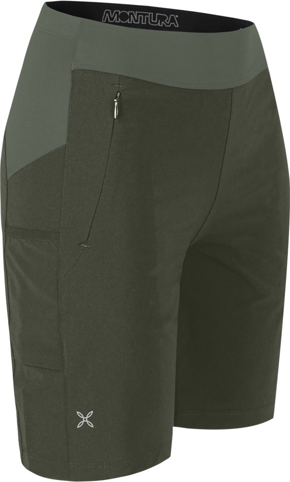 MONTURA - BERMUDA DONNA STRETCH SHAPE  49 VERDE SALVIA MPBG14W - immagine 3