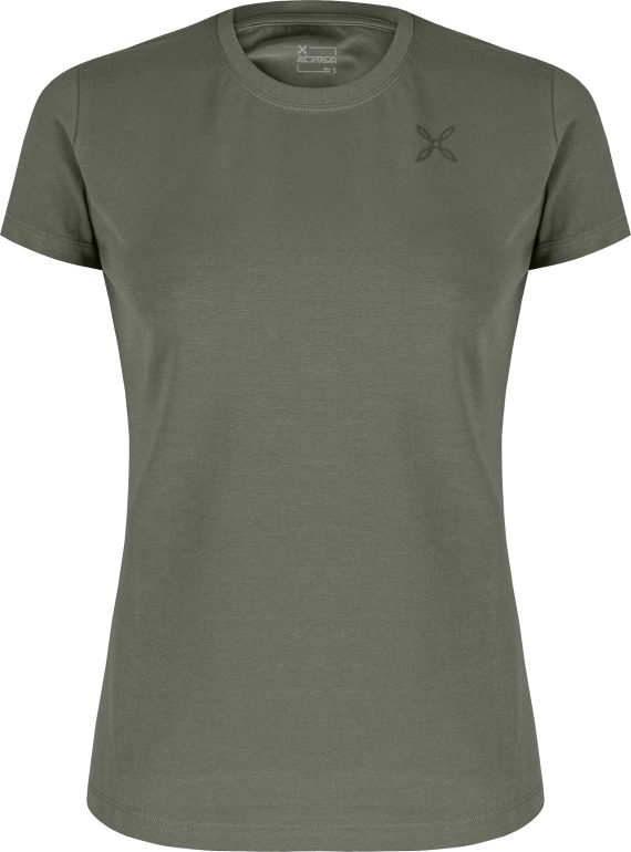 MONTURA - T-SHIRT DONNA PENCIL LOGO  49 VERDE SALVIA MTGC49W