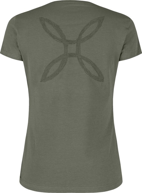 MONTURA - T-SHIRT DONNA PENCIL LOGO  49 VERDE SALVIA MTGC49W - Image 2