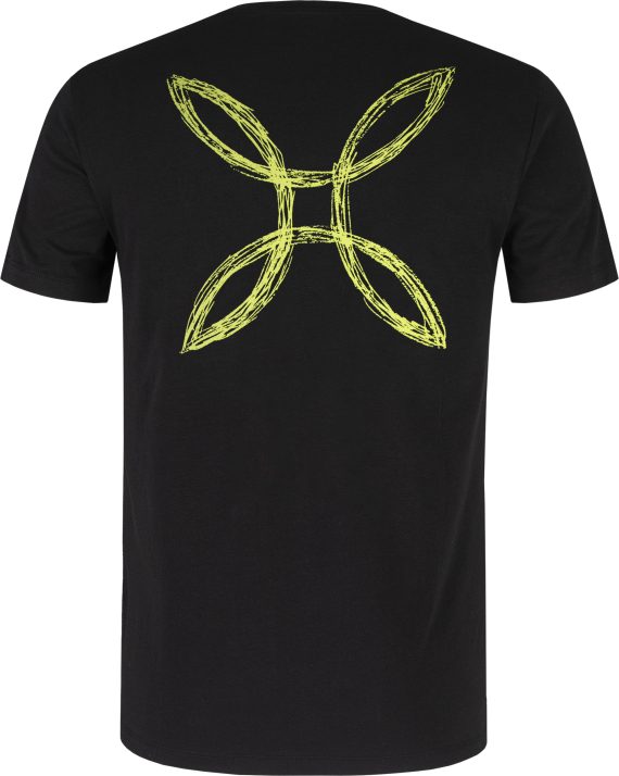 MONTURA - T-SHIRT PENCIL LOGO  9047 NERO/VERDE LIME MTGC49X - Image 2