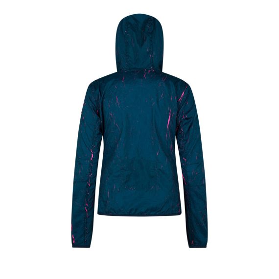 WILDTEE - GIACCA DONNA LAVA JACKET HOODY  BLACK/BLUE W.WT755WT04 - immagine 2